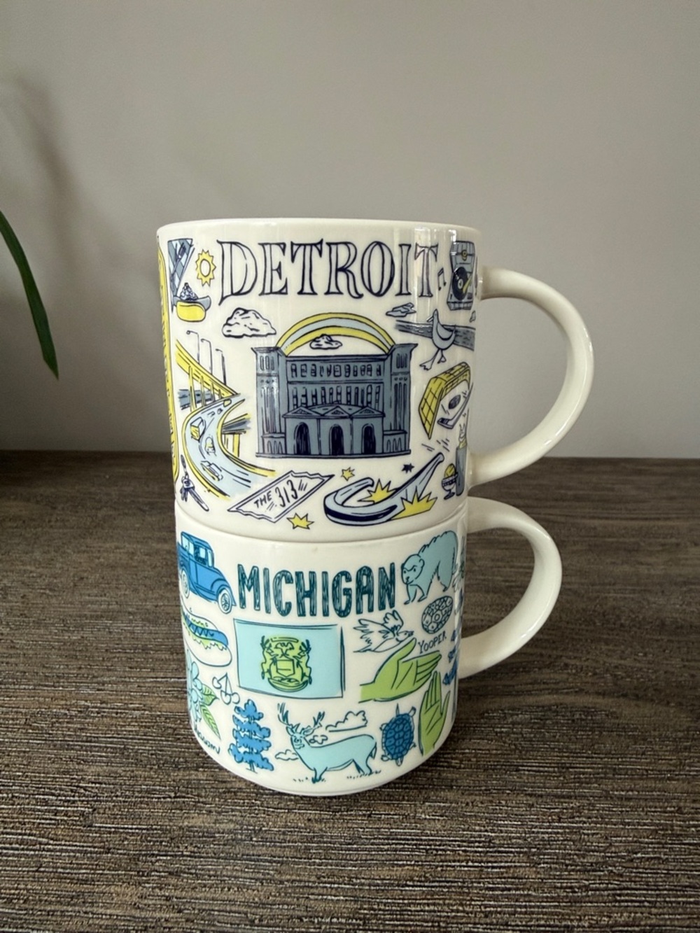 Starbucks Been There Series Collectible Mugs includes Detroit and Michigan